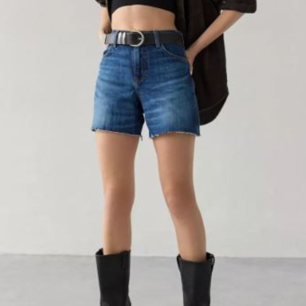 Wrangler Women's High-Rise Relaxed Denim Short - 29"